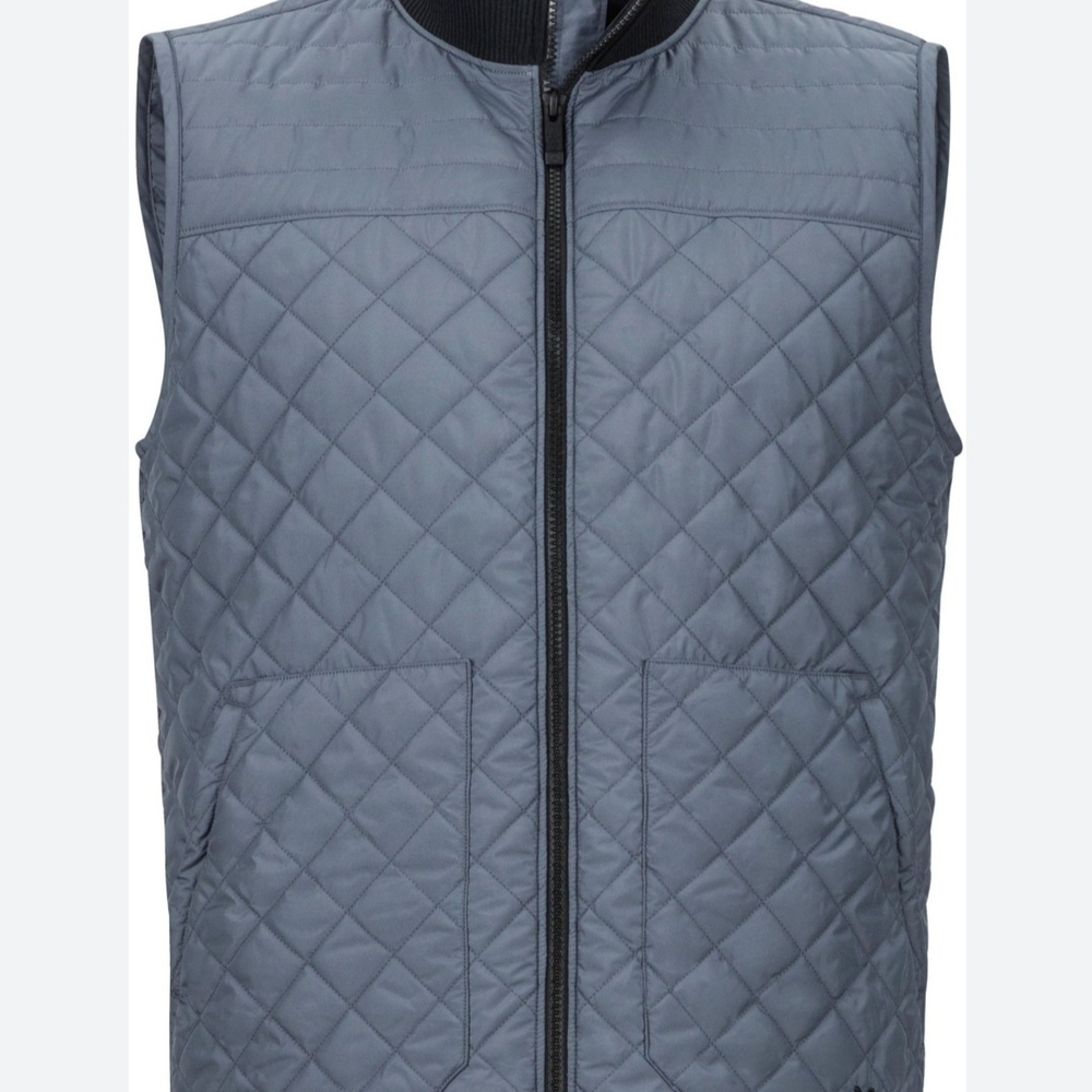 Marmot Gray Quilted Vest Lightweight Padded Size Small